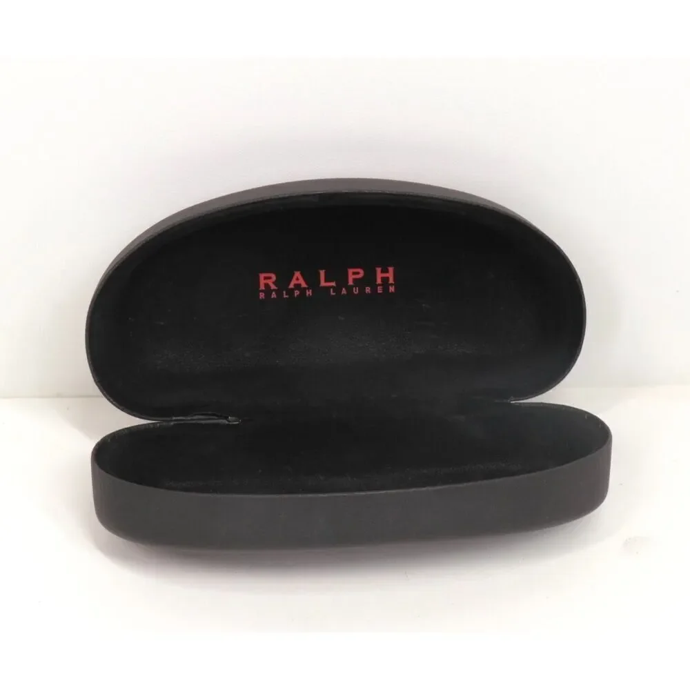 Vintage Ralph Lauren Black Sunglasses Eyeglasses Hard Shell Case